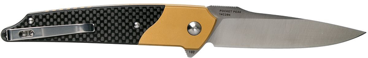 Нож Amare Knives Pocket Peak Folder Золотой (201802) - изображение 2