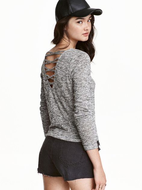 Джемпер жіночий H&M 0395495_сірий_01 XS Сірий від Rozetka на платформі USKIDKA Акція на Джемпер жіночий H&M 0395495_сірий_01 XS Сірий від Rozetka