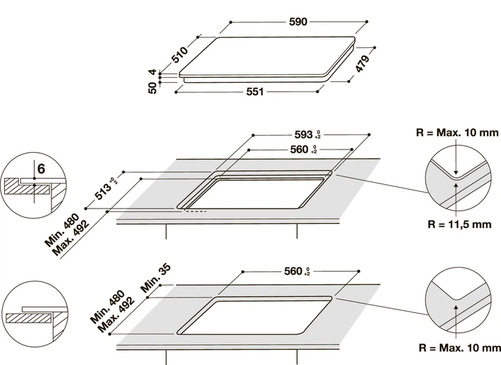 Płyta indukcyjna Whirlpool WS Q2160 NE - obraz 5