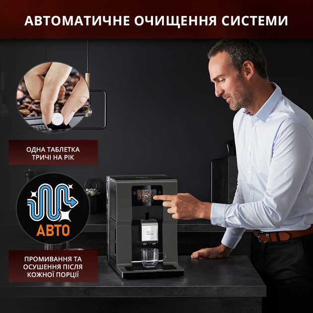 Кофемашина KRUPS EA872B10 - изображение 6