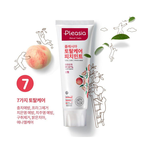 pleasia peach mint