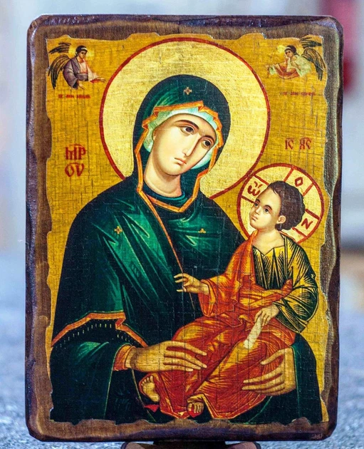 Ікона Юзька Богородиця (на дереві) 170*230 мм - Фото 1 Ікона Юзька Богородиця (на дереві) 170*230 мм - зображення 1