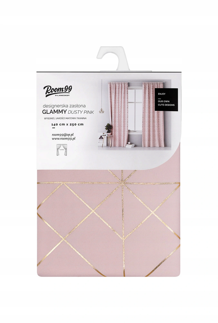Дизайнерская портьера Glammy Room99 140 х 250 см (Z/T/Glammy) Dusty Pink - Фото 3 Дизайнерская портьера Glammy Room99 140 х 250 см (Z/T/Glammy) Dusty Pink - изображение 3