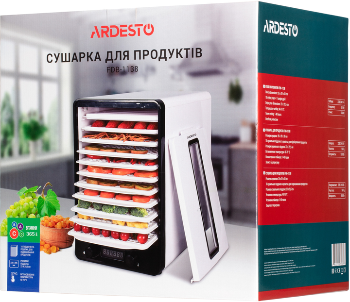 Сушилка для овощей и фруктов ARDESTO FDB-1138 - изображение 14