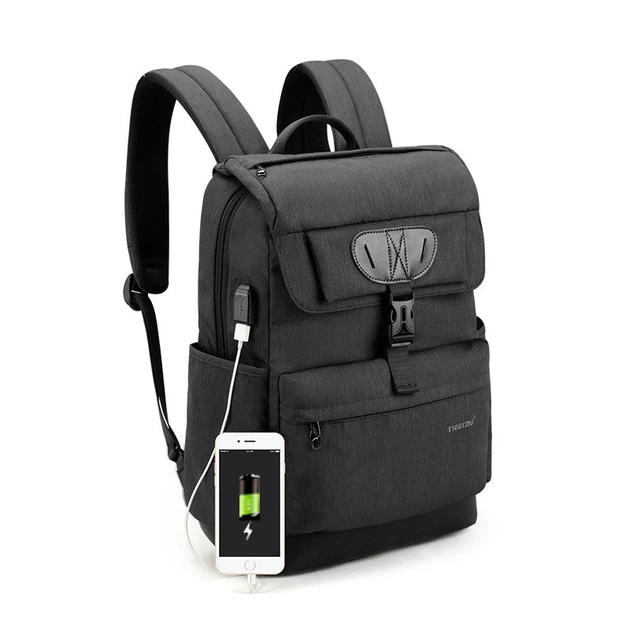 Рюкзак міський Tigernu T-B3513 для ноутбука 15,6" USB обсяг 22л. Чорний (кодовий замок в подарунок) - Фото 1 Рюкзак міський Tigernu T-B3513 для ноутбука 15,6" USB обсяг 22л. Чорний (кодовий замок в подарунок) - зображення 1