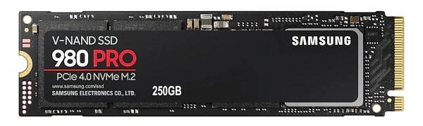 Твердотільний диск M.2 250GB Samsung 980 Pro NVMe PCIe 4.0 4x 2280 3-bit MLC, Read/Write 6400/5000 MB/sec - изображение 1
