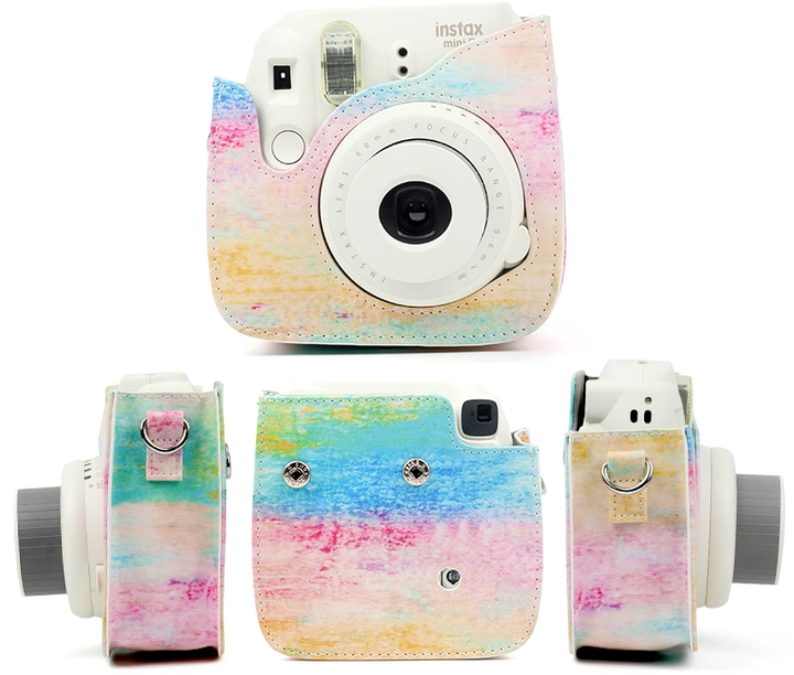 Чохол-сумка для камери FujiFilm INSTAX MINI 8 / MINI 9 Веселка 13 х 13 х 7 см (SB4375) - зображення 4