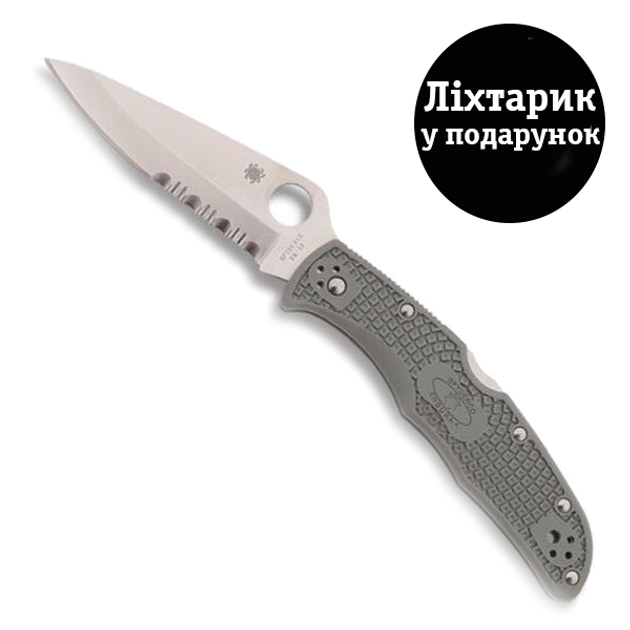 Ніж Spyderco Endura 4 полусеррейтор C10PSFG - зображення 1