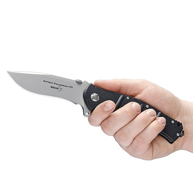 Нож Boker Plus AK 101 Gray Plain 01KAL101 - изображение 2