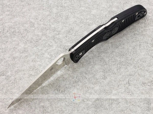 Ніж Spyderco Endura Black FRN, Flat Graund C10FPBK - Фото 4 Ніж Spyderco Endura Black FRN, Flat Graund C10FPBK - изображение 4