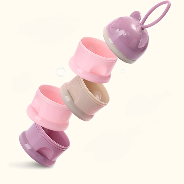 Контейнер для зберігання дитячих сумішей Pink Bear, Belove - зображення 3