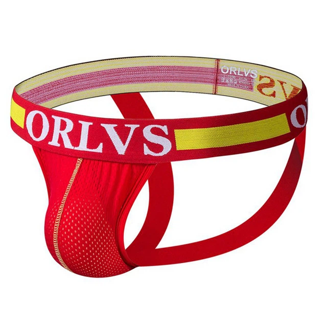 Чоловічі труси джоки ORLVS червоні 2058 XL - Фото 2 Чоловічі труси джоки ORLVS червоні 2058 XL - зображення 2