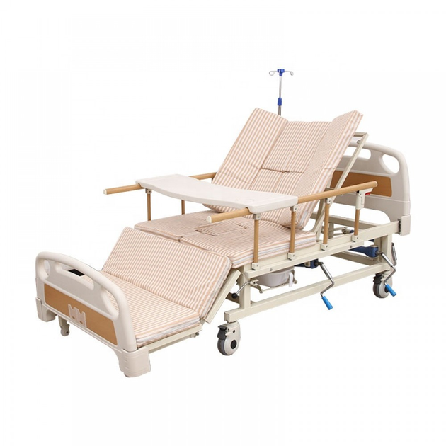 Медичне ліжко з туалетом для важкохворих 2080x960x540mm 0001 для лікарні клініки будинку - зображення 1