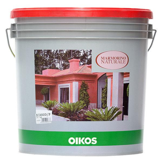 Декоративна фарба Oikos Marmorino Naturale White 5 кг - зображення 1