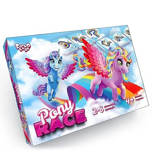 Настільна гра "Pony Race" укр DANKO TOYS (G-PR-01-01) - Фото 2 Настільна гра "Pony Race" укр DANKO TOYS (G-PR-01-01) - изображение 2