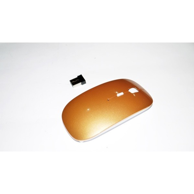 Беспроводная Bluetooth клавиатура и мишка GTM в элегантном дизайне , Gold - изображение 6