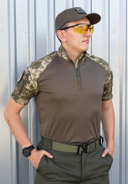 Сорочка тактична UBACS FCTdesign Кор рукав кулпасс 52 Пиксель зсу - зображення 3