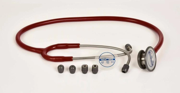 Стетоскоп Tech-Med TM-SF 502 терапевтический двухсторонний для прослушивания тонов сердца и легких (mpm_00300) - изображение 1