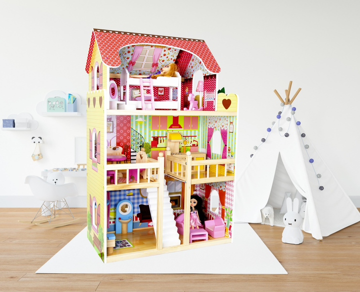 Кукольный домик игровой AVKO Вилла Венеция + LED подсветка 💎 KIDIUM