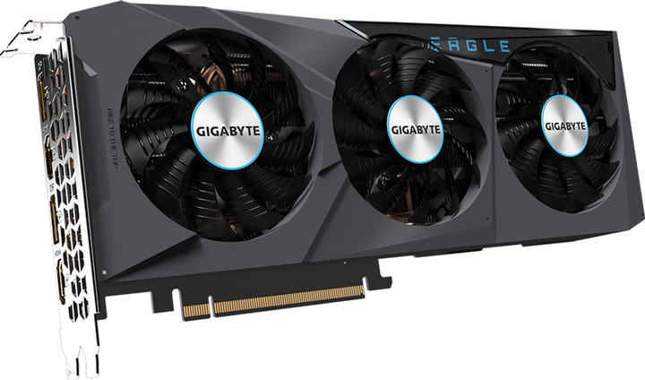 Відеокарта Gigabyte PCI-Ex GeForce RTX 3070 Eagle 8 GB GDDR6 (256 bit) (1725/14000) (2 х HDMI, 2 x DisplayPort) LHR (GV-N3070EAGLE-8GD v2.0) - зображення 2