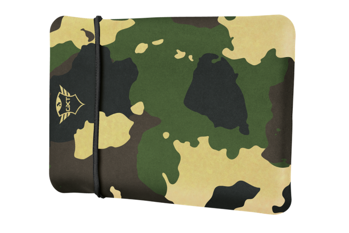 Двосторонній чохол для ноутбука Trust GXT 1244C Lido 17.3” Laptop Sleeve - black/jungle camo (23246) - Фото 3 Двосторонній чохол для ноутбука Trust GXT 1244C Lido 17.3” Laptop Sleeve - black/jungle camo (23246) - изображение 3