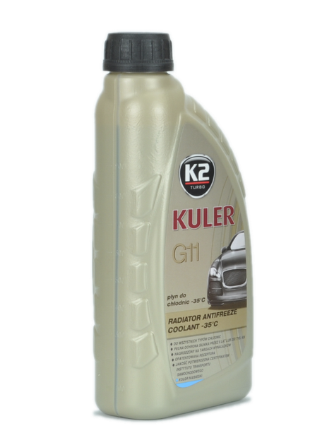 Жидкость охлаждающая K2 Kuler Long Life G11 -35°C антифриз голубой 1 л (T201N) - изображение 7