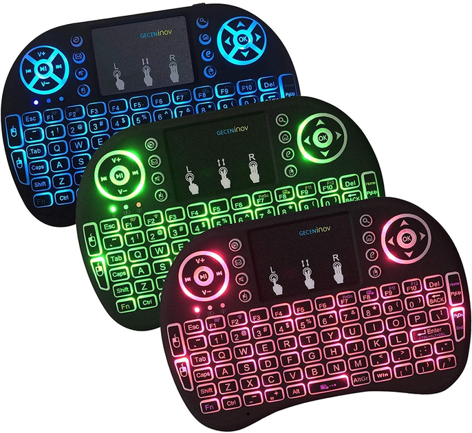 Беспроводная клавиатура Keyboard Backlit mini с тачпадом и подсветкой - изображение 3