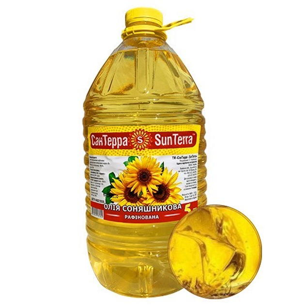 Подсолнечное масло SunTerra 5 литров – купить в интернет-магазине ...