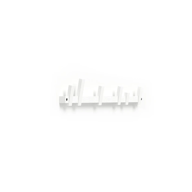 Вешалка настенная деревянная на 6 крючков Pab.objects Fence x6 Белый 67см (pab0018) - Фото 3 Вешалка настенная деревянная на 6 крючков Pab.objects Fence x6 Белый 67см (pab0018) - изображение 3