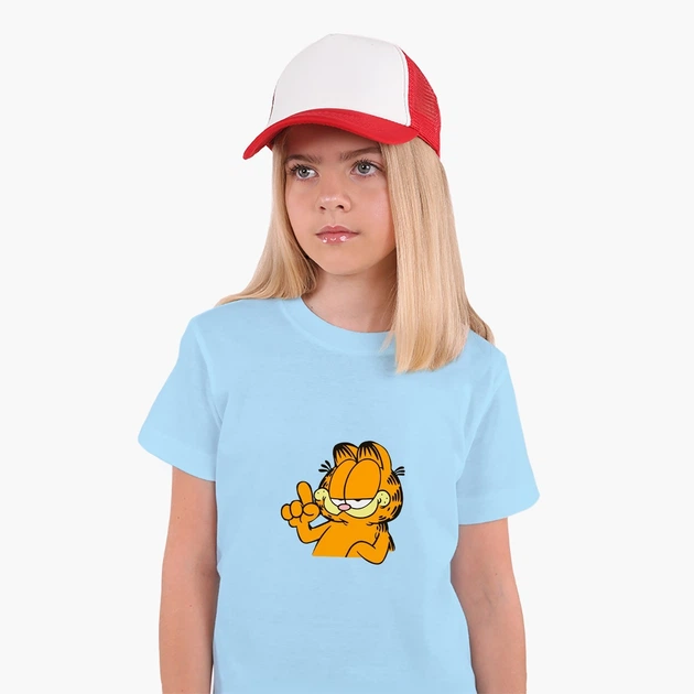 Детская футболка Гарфилд (Garfield) (25186-1945) 146-152 см Хлопок Голубой - Фото 3 Детская футболка Гарфилд (Garfield) (25186-1945) 146-152 см Хлопок Голубой - изображение 3