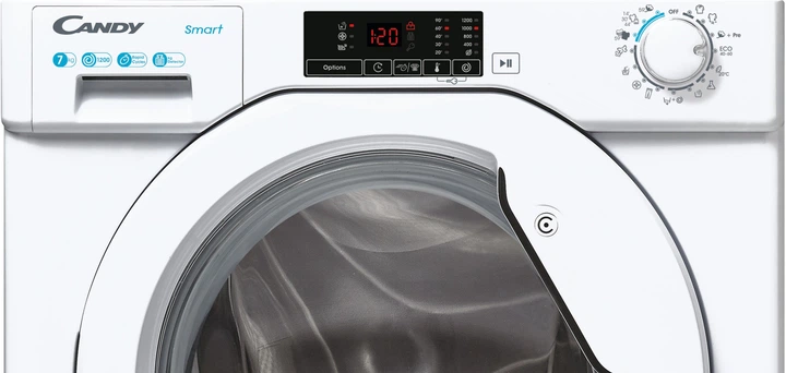 Вбудована пральна машина CANDY Smart CBW 27D1E-S - зображення 3