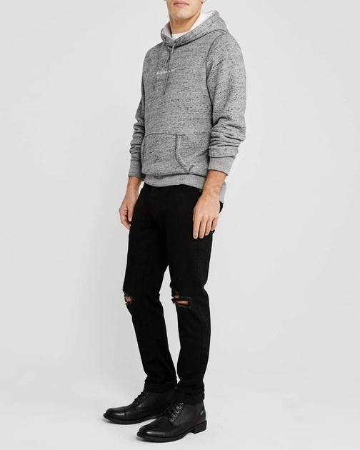 Худи мужское - худи Abercrombie & Fitch AF6023M S Серый - изображение 2