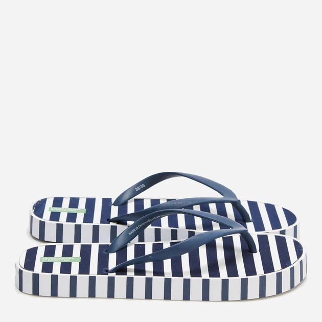 Klapki japonki damskie gumowe United Colors of Benetton 8G3EE3081-902 36 Niebieskie (8300895687716) - Zdjęcie 1 Klapki japonki damskie gumowe United Colors of Benetton 8G3EE3081-902 36 Niebieskie (8300895687716) - obraz 1