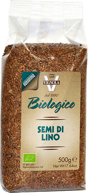 Насіння льону Riso Vignola 500 г (0.5 кг) (8002130205319) - зображення 1