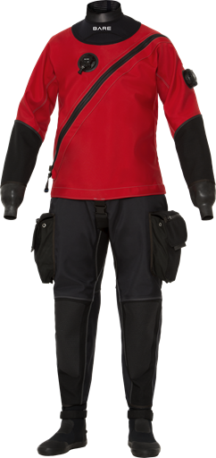 Сухой гидрокостюм Bare Expedition HD2 Tech Dry Черно-красный XXL - Фото 1 Сухой гидрокостюм Bare Expedition HD2 Tech Dry Черно-красный XXL - изображение 1