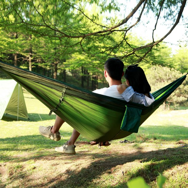 Туристический гамак с москитной сеткой тканевый Hammock Net (Зеленый ...