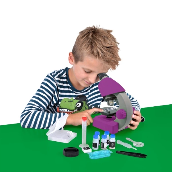 Мікроскоп Bresser Junior 40x-640x Purple з набором для дослідів і адаптером для смартфона (8851300GSF000) - изображение 4