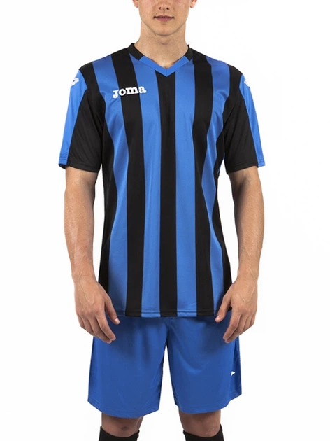 Футболка игровая Joma COPA 100001.701 цвет: черный/синий, размер M - изображение 4