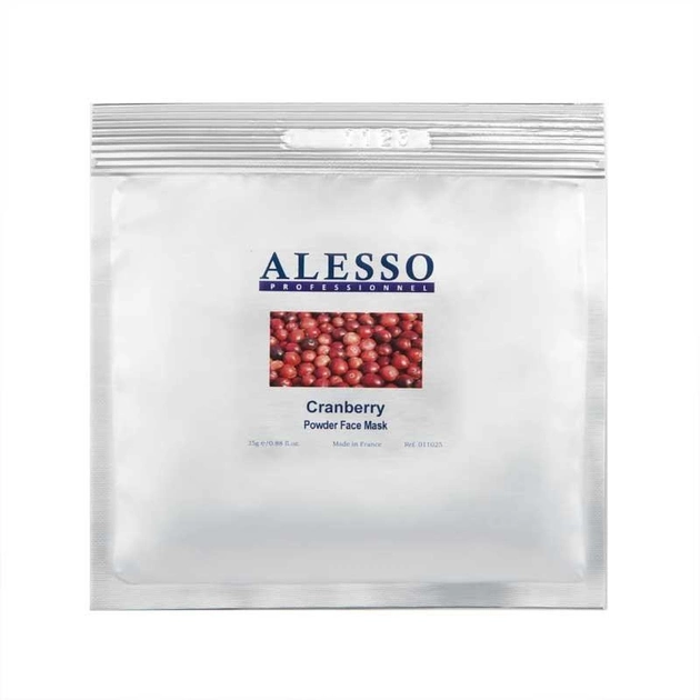 Маска порошковая ALESSO Cranberry с клюквой омолаживающая противвозрастная 25г 