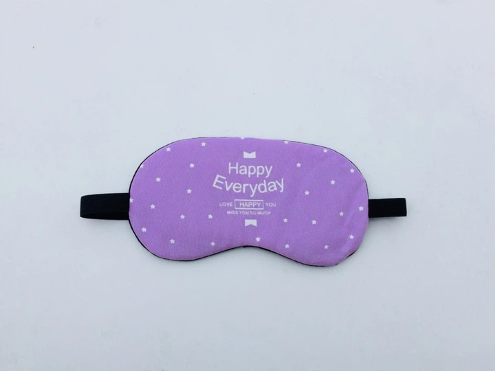 Маска для сну з гелевою охолодною вставкою всередині Happy Everyday Purpure - Фото 1 Маска для сну з гелевою охолодною вставкою всередині Happy Everyday Purpure - зображення 1