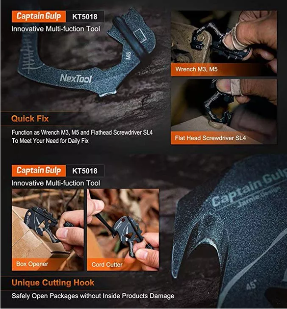 Міні-Мультитул NexTool Captain Gulp KT5018 - изображение 13