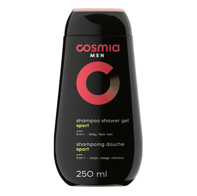 Шампунь-гель для душа Cosmia 3-в-1 Sport, 250 мл от продавца: АШАН – в ...