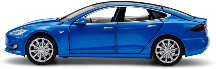 Колекційна модель АвтоСвіт Tesla Model S металлева в масштабы 1:32 синя - зображення 3