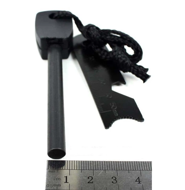 Походное огниво кресало FLINT Sarver black со свистком - изображение 4