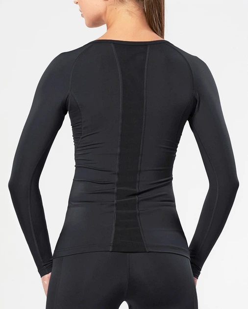 Женский компрессионный лонгслив 2XU, Compression L/S Top, L, черный - Фото 2 Женский компрессионный лонгслив 2XU, Compression L/S Top, L, черный - изображение 2