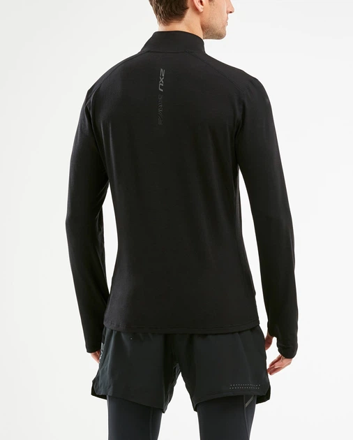 Чоловіча спортивна кофта 2XU, HEAT 1/4 Zip Top, S, чорний - зображення 2