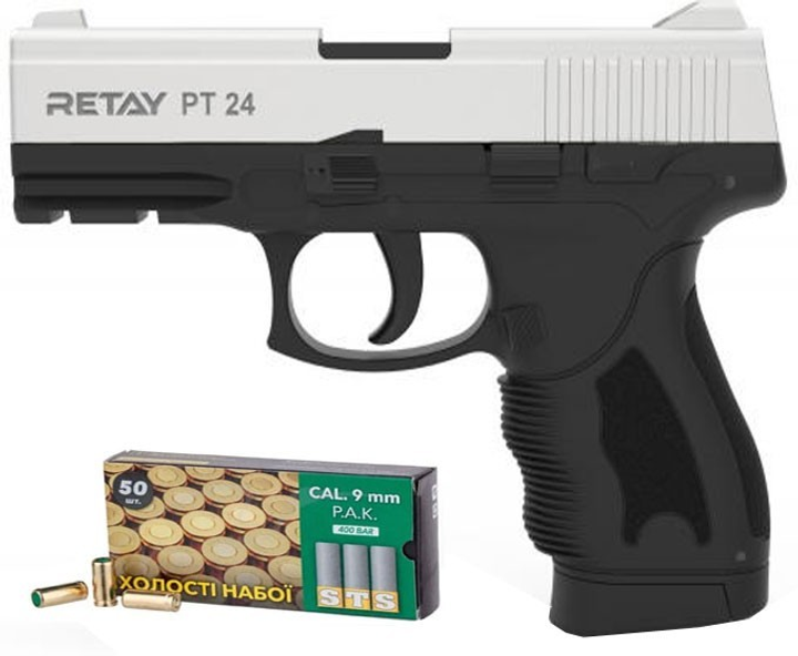 Сигнальний пістолет Retay PT 24 Chrome - зображення 1