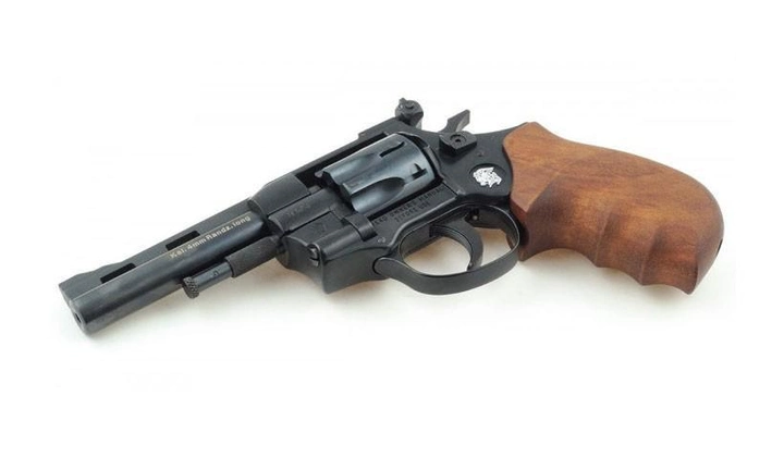 Револьвер під патрон Флобера Weihrauch HW4 4" з дерев'яною рукояттю - зображення 2