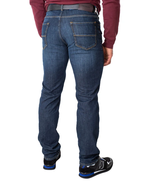 Джинси чоловічі TRUSSARDI JEANS (52J00001-1T004792-D002-U290/20-21-2) Синій 36 - Фото 6 Джинси чоловічі TRUSSARDI JEANS (52J00001-1T004792-D002-U290/20-21-2) Синій 36 - изображение 6