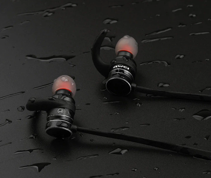 Спортивные беспроводные Bluetooth наушники Awei AK4 Black (МХ-НФ-00006396) - Фото 6 Спортивные беспроводные Bluetooth наушники Awei AK4 Black (МХ-НФ-00006396) - изображение 6